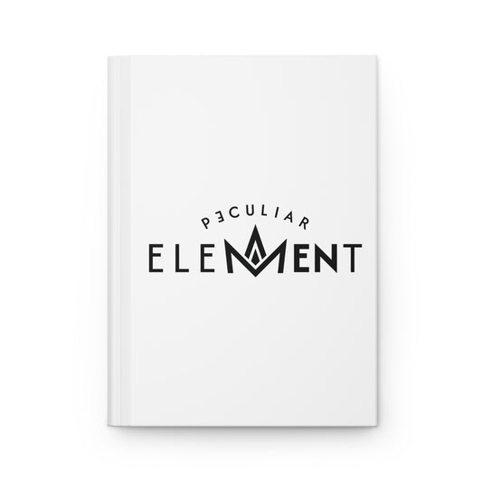 Peculiar Element Hardcover Journal, Elegant Writing Notebook, Gift for Writers, Creative Journal, Minimalist Gift Idea