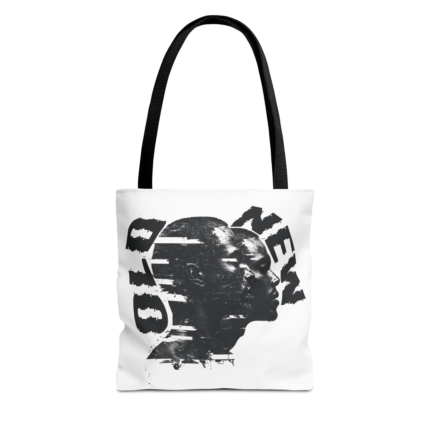 Tote Bag with Old vs New Man Design