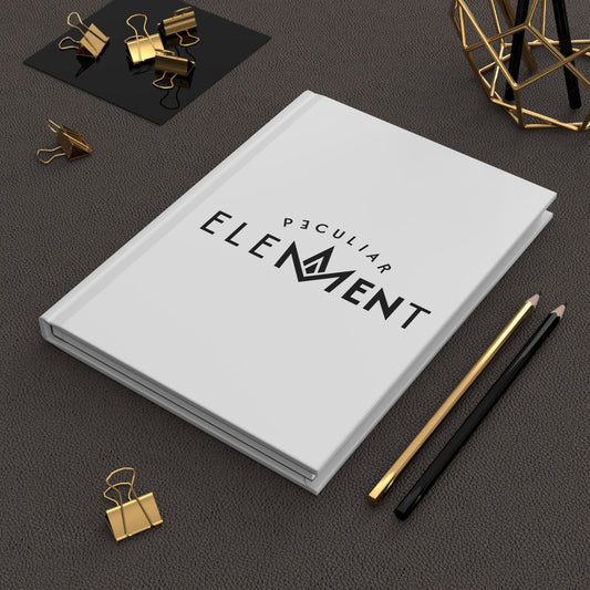Peculiar Element Hardcover Journal, Elegant Writing Notebook, Gift for Writers, Creative Journal, Minimalist Gift Idea